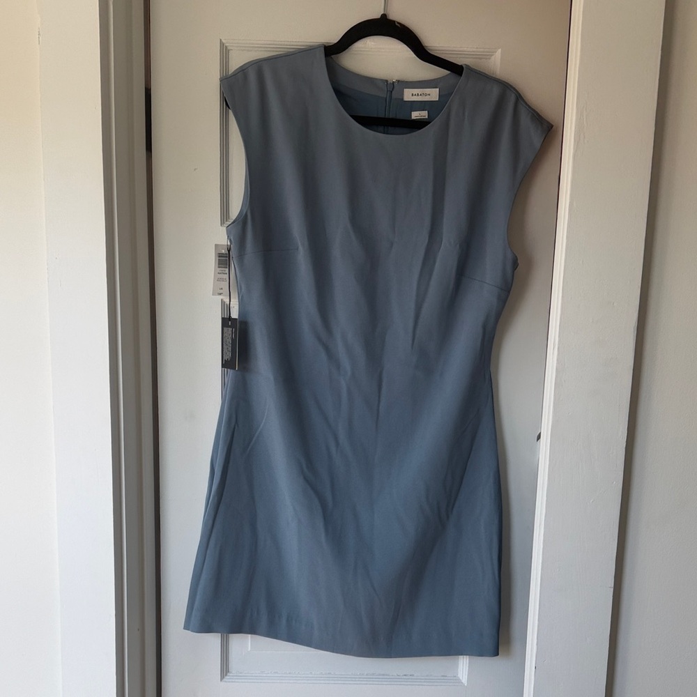Aritzia Sleeveless Slate Blue Mini Dress